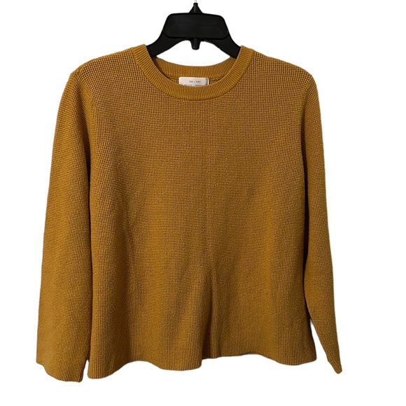 OAK + FORT Sweaters - Oak + Fort Women’s Mustard Yellow Knitted Sweater Size M